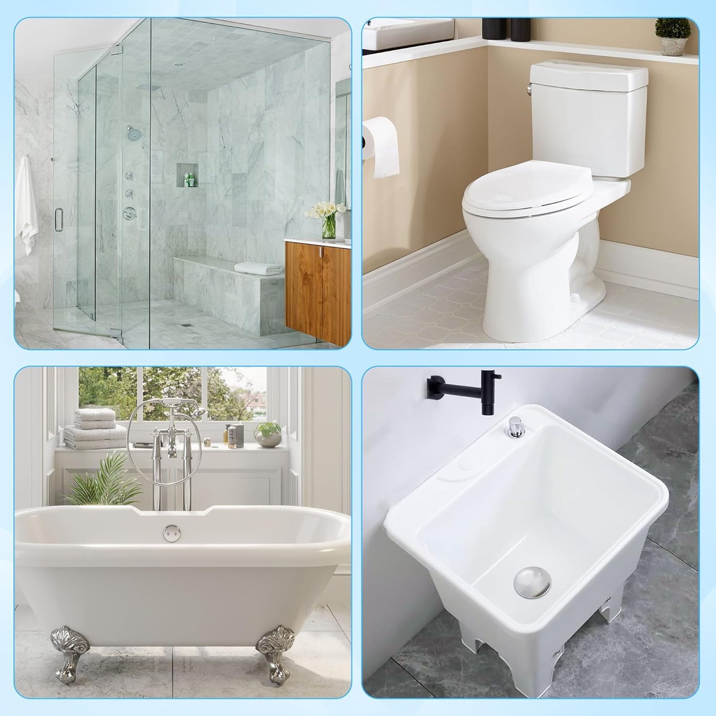 🎅 Early Christmas Sale 🎁 Disposable Toilet Brush Set – with Built-In Cleaner & 24 Refills