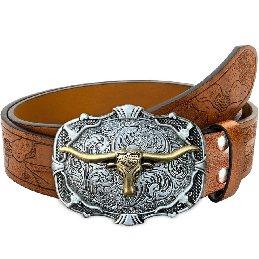 🔥🔥Retro Western Leather Belt (Unisex)