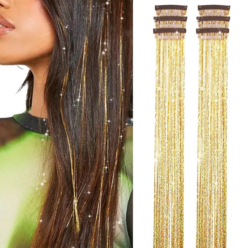 🔥 Holiday Sale 🎁 Clip in Hair Tinsel