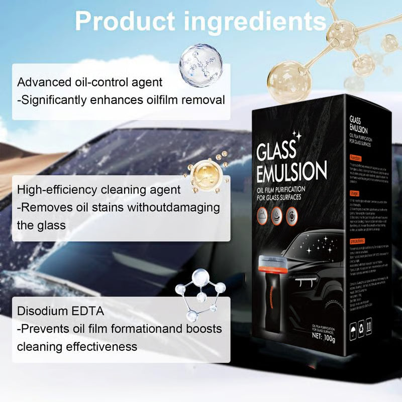 🎅 Early Christmas Sale 🎁 Glass Emulsion - Ultimate Glass Cleaner for Crystal Clear Vision