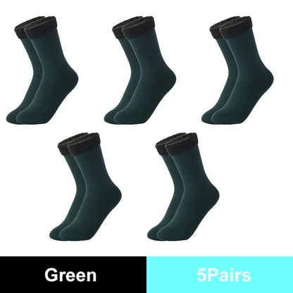 🔥Last Day 49% off🧦 10pcs/5 Pairs Autumn Winter Socks for Thickened Fleece Lined Cold