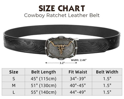 🔥🔥Retro Western Leather Belt (Unisex)