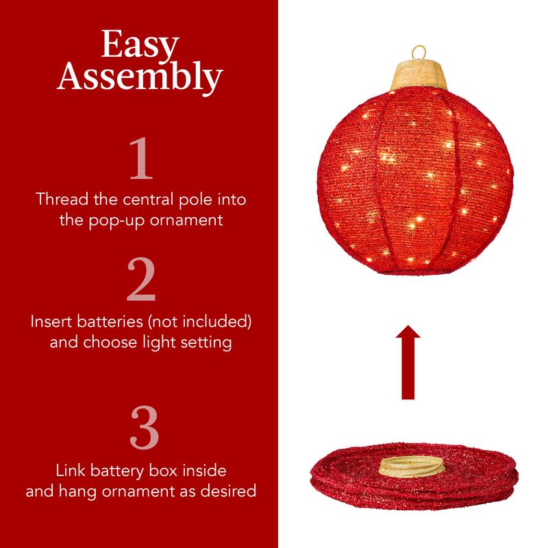 🔥Hot Sale🎁✨3-Piece Hanging Pop-Up Outdoor Christmas Ornaments