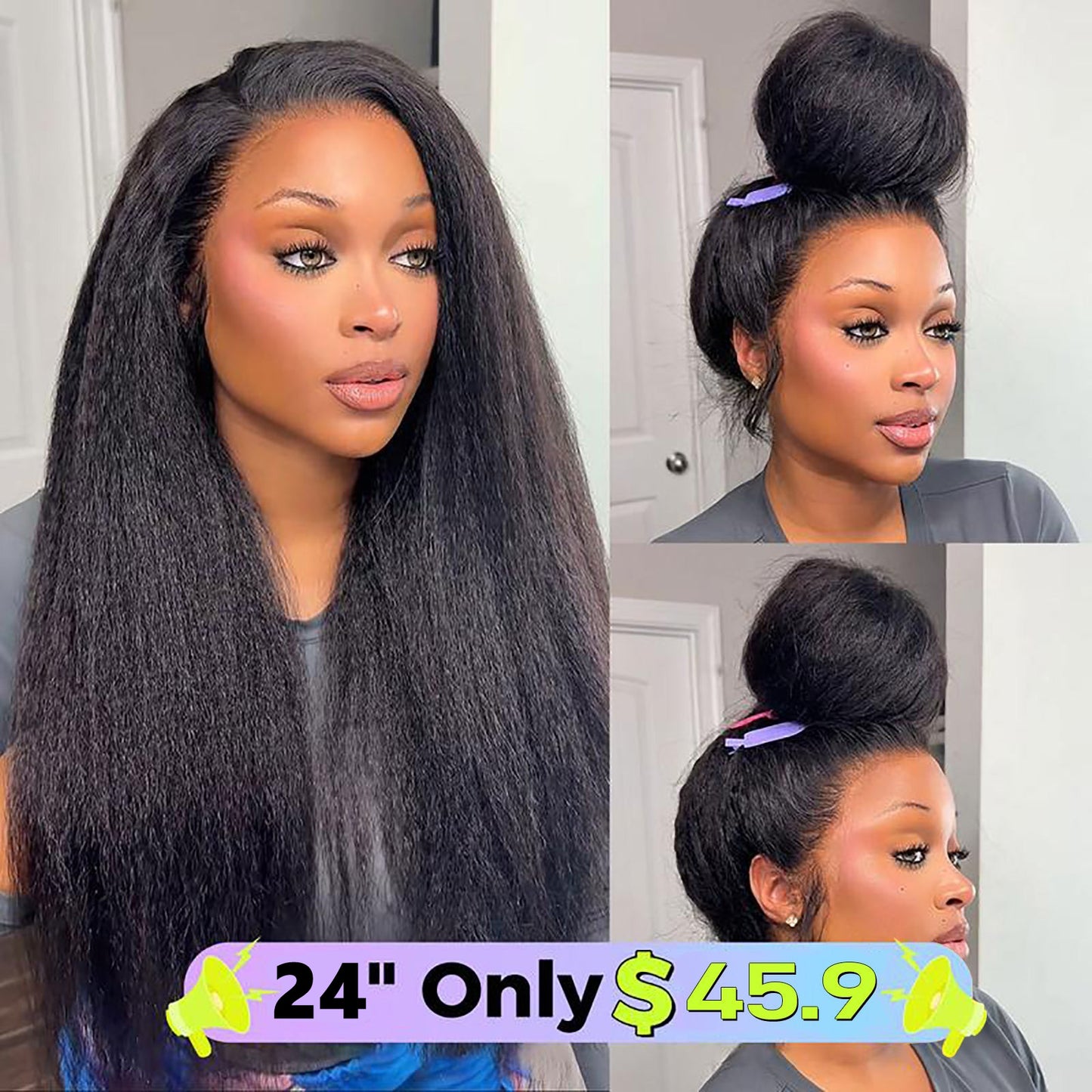 🔥 LAST DAY 70% OFF 🔥 360 Full Lace Wig | Pre-Cut, Pre-Plucked & Glueless with Invisible Drawstring