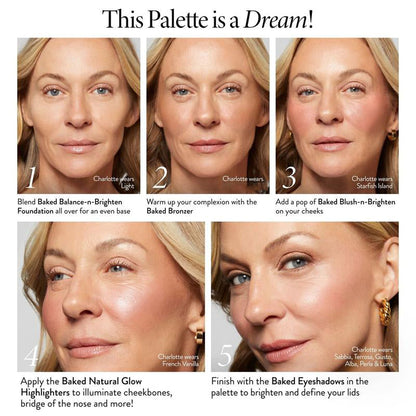 Baking Beginner's Three-Piece Set - includes Baked Multicolor Eyeshadow Palette