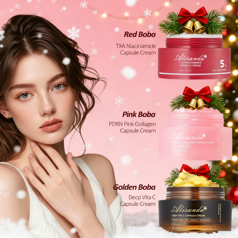 🎄 Holiday Glow Gift Set 🎁 Capsule Creams for Glass Skin with Hydrating & Even Tone