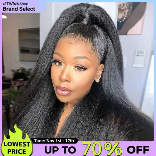 🔥 LAST DAY 70% OFF 🔥 360 Full Lace Wig | Pre-Cut, Pre-Plucked & Glueless with Invisible Drawstring