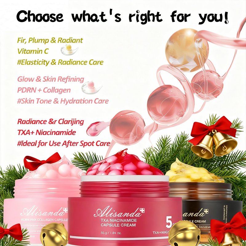 🎄 Holiday Glow Gift Set 🎁 Capsule Creams for Glass Skin with Hydrating & Even Tone