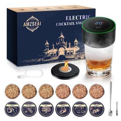 🔥 Hot Sale 🔥 Electric Whiskey Smoker Kit with 6 Wood Chips