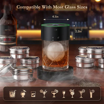 🔥 Hot Sale 🔥 Electric Whiskey Smoker Kit with 6 Wood Chips