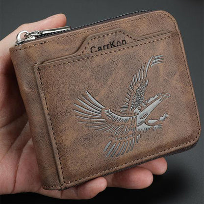 🔥LAST DAY 49% OFF🔥Men's Vintage Eagle Embossed Short Wallet
