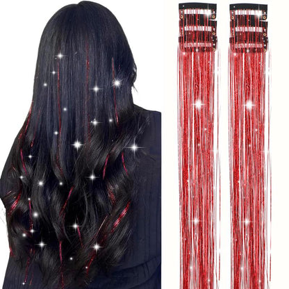 🔥 Holiday Sale 🎁 Clip in Hair Tinsel