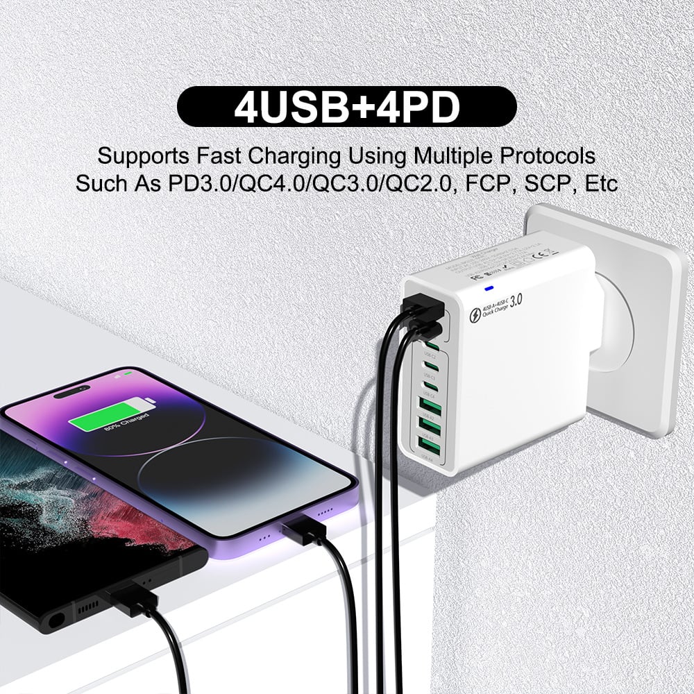 🔥 Holiday Sale 🎁 8 in 1 Waterproof Ports USB Fast Charger