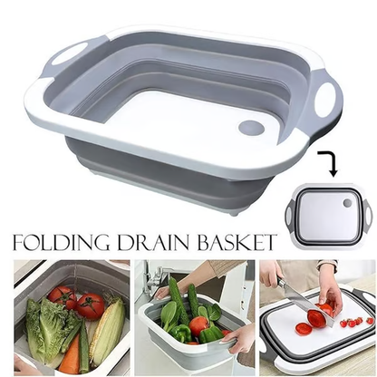 🔥🔥3-in-1 Collapsible BBQ Tub & Cutting Board
