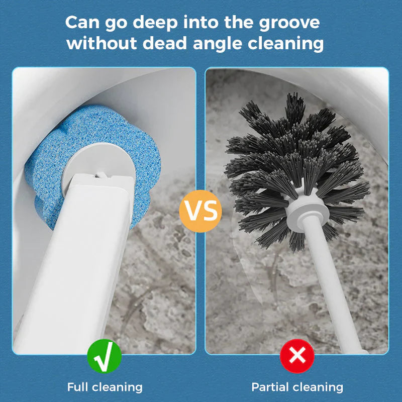 🎅 Early Christmas Sale 🎁 Disposable Toilet Brush Set – with Built-In Cleaner & 24 Refills
