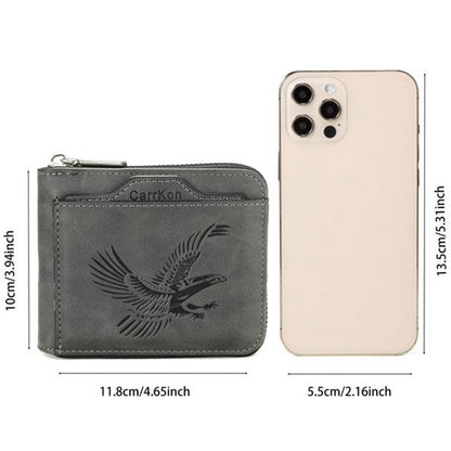 🔥LAST DAY 49% OFF🔥Men's Vintage Eagle Embossed Short Wallet