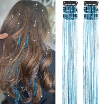 🔥 Holiday Sale 🎁 Clip in Hair Tinsel