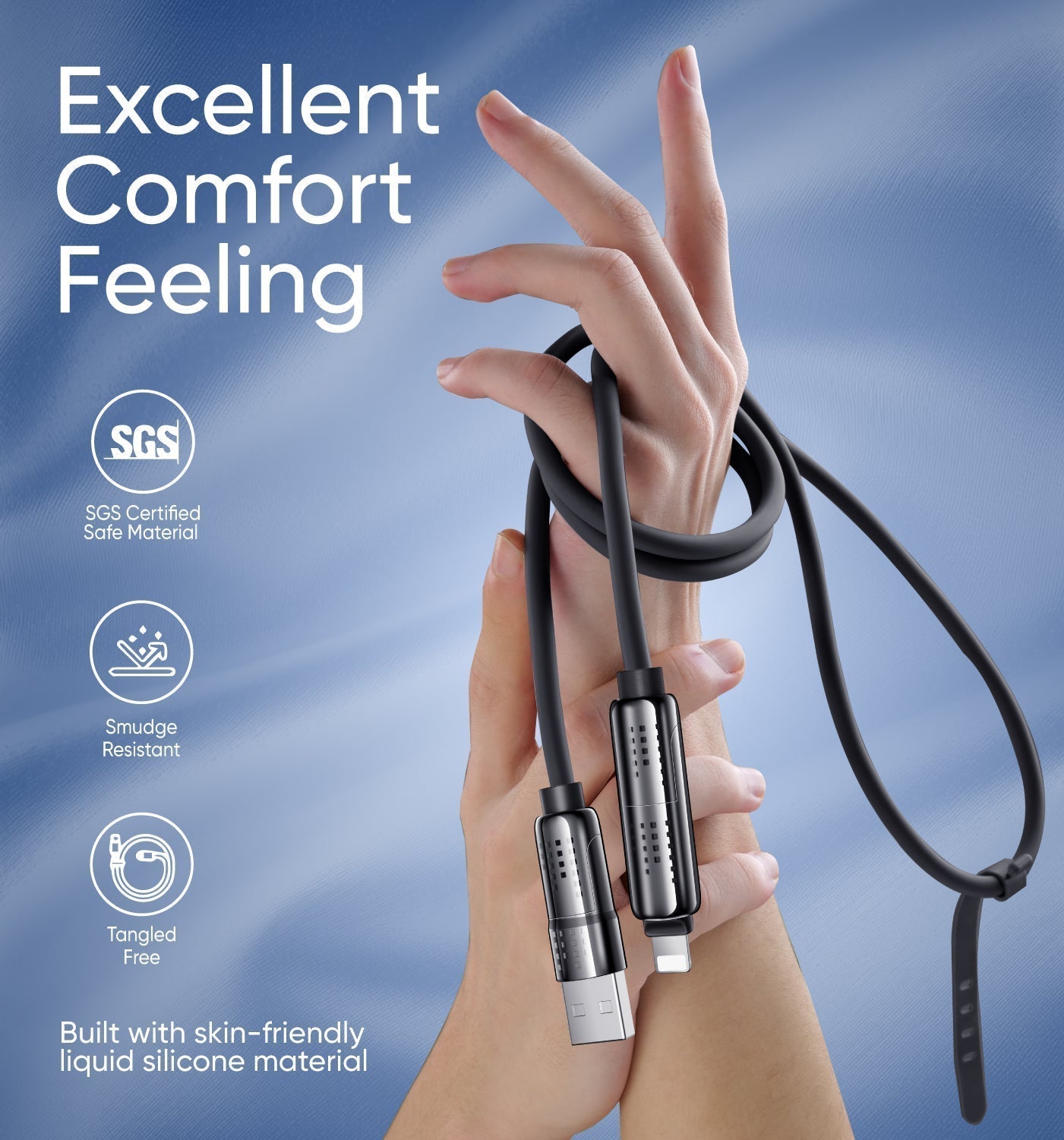 🔥🔥4-in-1 Multi 240W Charging Cable  Fast Charging