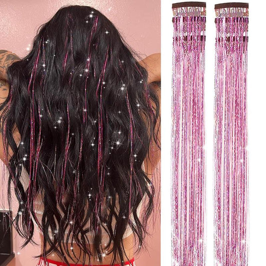🔥 Holiday Sale 🎁 Clip in Hair Tinsel