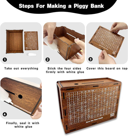 🎅 Early Christmas Sale 🎁Creative Cat Wooden Jigsaw Puzzles for Piggy Bank