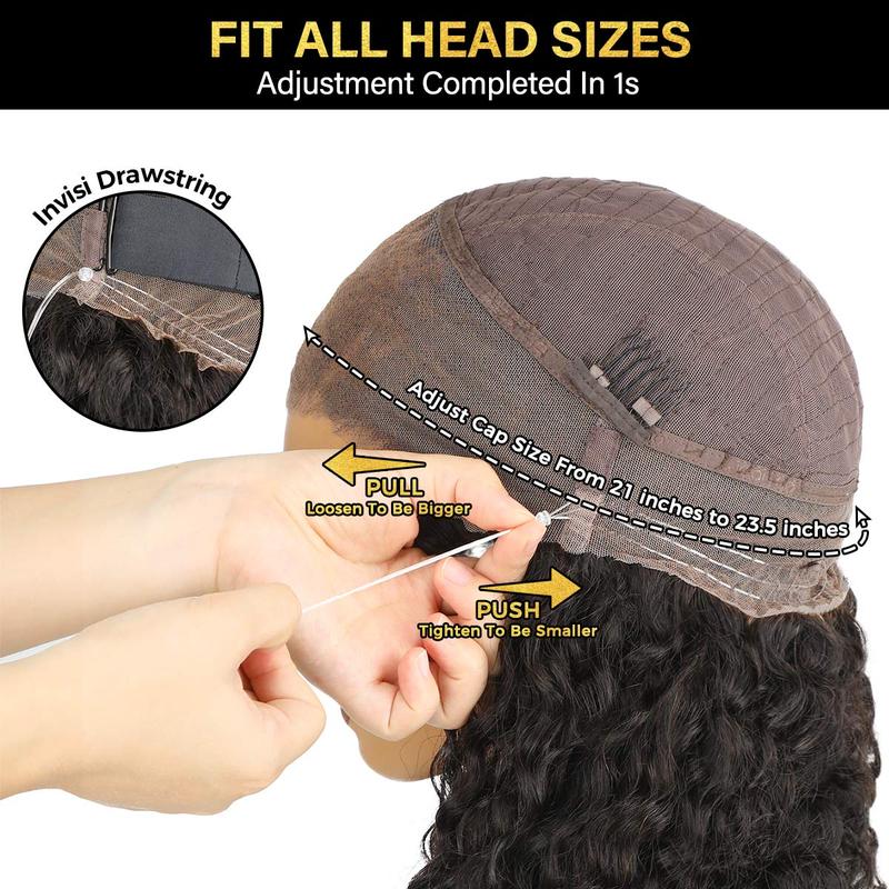 🔥 LAST DAY 70% OFF 🔥 360 Full Lace Wig | Pre-Cut, Pre-Plucked & Glueless with Invisible Drawstring