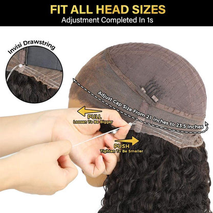 🔥 LAST DAY 70% OFF 🔥 360 Full Lace Wig | Pre-Cut, Pre-Plucked & Glueless with Invisible Drawstring