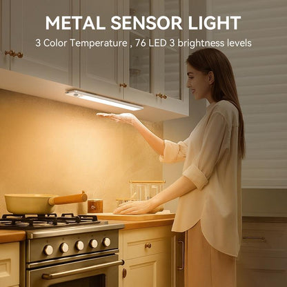🎅 Early Christmas Sale 🎁 Smart Under Cabinet Lights - 76LED Motion Sensor Night Light Indoor for Closet, Stairs & Kitchen