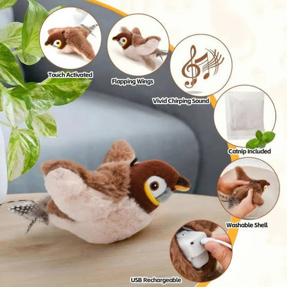🎁 Holiday Offer 🔥 Soft Plush Bird Toy, Cozy Christmas Home Decor & Perfect Gift Idea