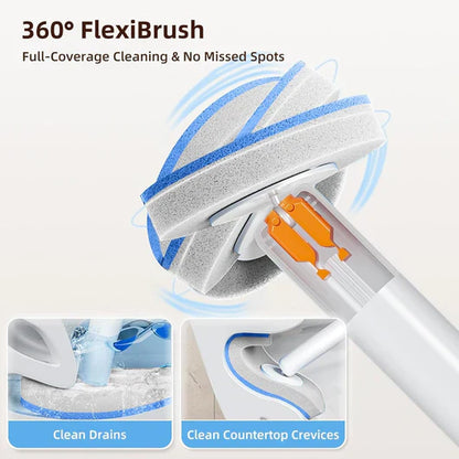 🎅 Early Christmas Sale 🎁 Disposable Toilet Brush Set – with Built-In Cleaner & 24 Refills