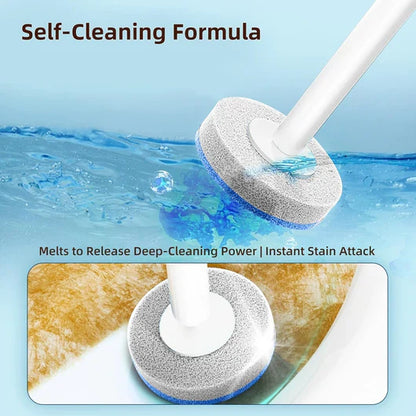 🎅 Early Christmas Sale 🎁 Disposable Toilet Brush Set – with Built-In Cleaner & 24 Refills