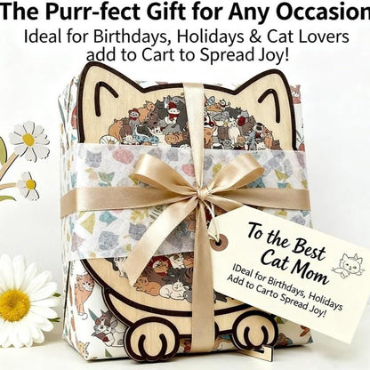 🔥Hot Sale🎁✨Cat Shaped Wooden Jigsaw Puzzle