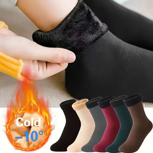 🔥Last Day 49% off🧦 10pcs/5 Pairs Autumn Winter Socks for Thickened Fleece Lined Cold