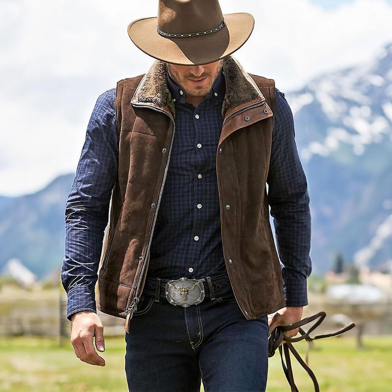 🔥🔥Retro Western Leather Belt (Unisex)