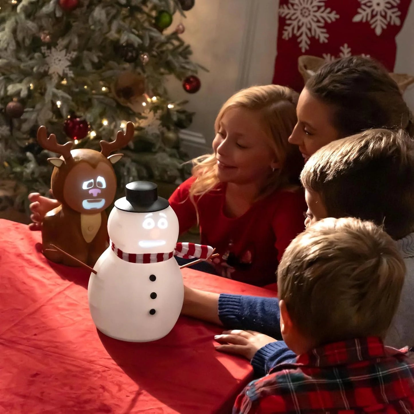 Talking Animated Blink Snowman with Built in Projector & Speaker Plug'n Play