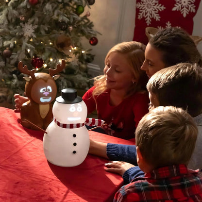 Talking Animated Blink Snowman with Built in Projector & Speaker Plug'n Play