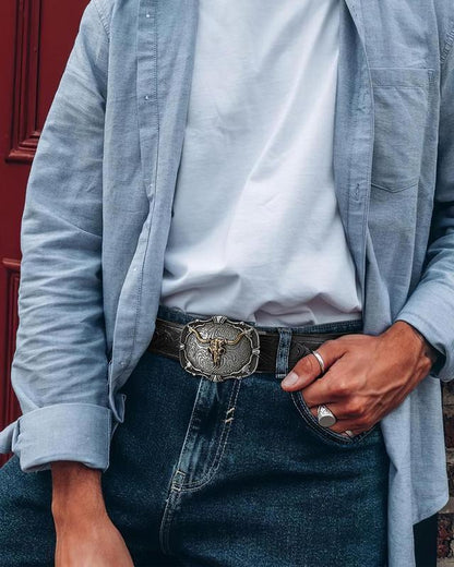🔥🔥Retro Western Leather Belt (Unisex)